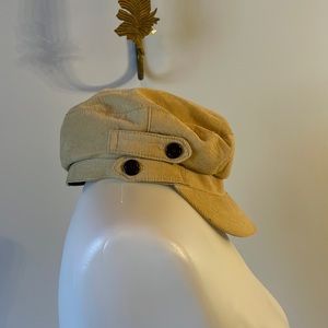 AUGUST-Corduroy Newsboy Tan Hat